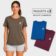Paquete x3 Camisetas Essentials Mujer