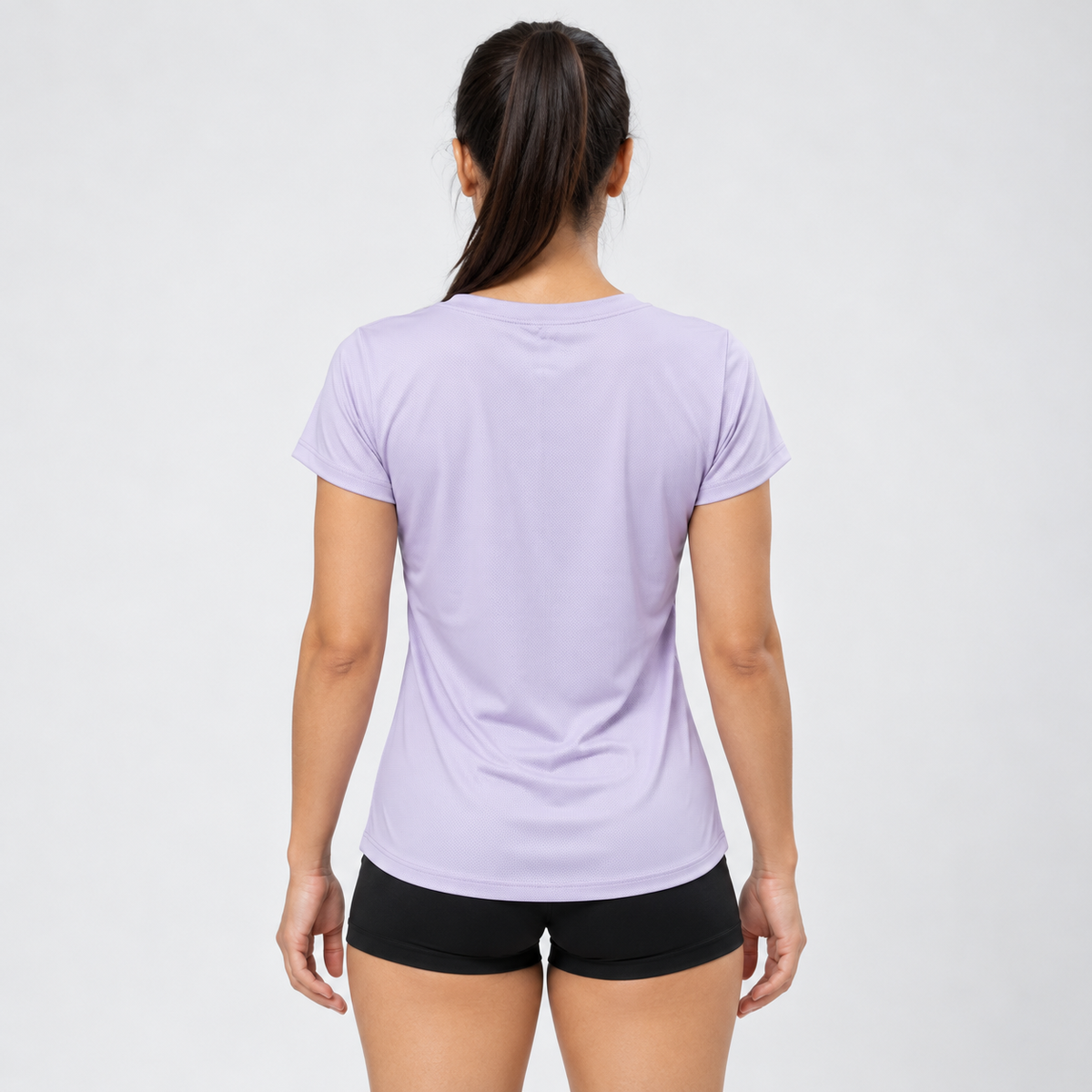 Vista posterior de la Blusa Japonesa IV lila para mujer
