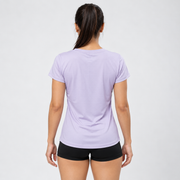 Vista posterior de la Blusa Japonesa IV lila para mujer