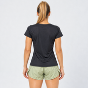 Vista posterior de la Blusa Japonesa IV negra para mujer