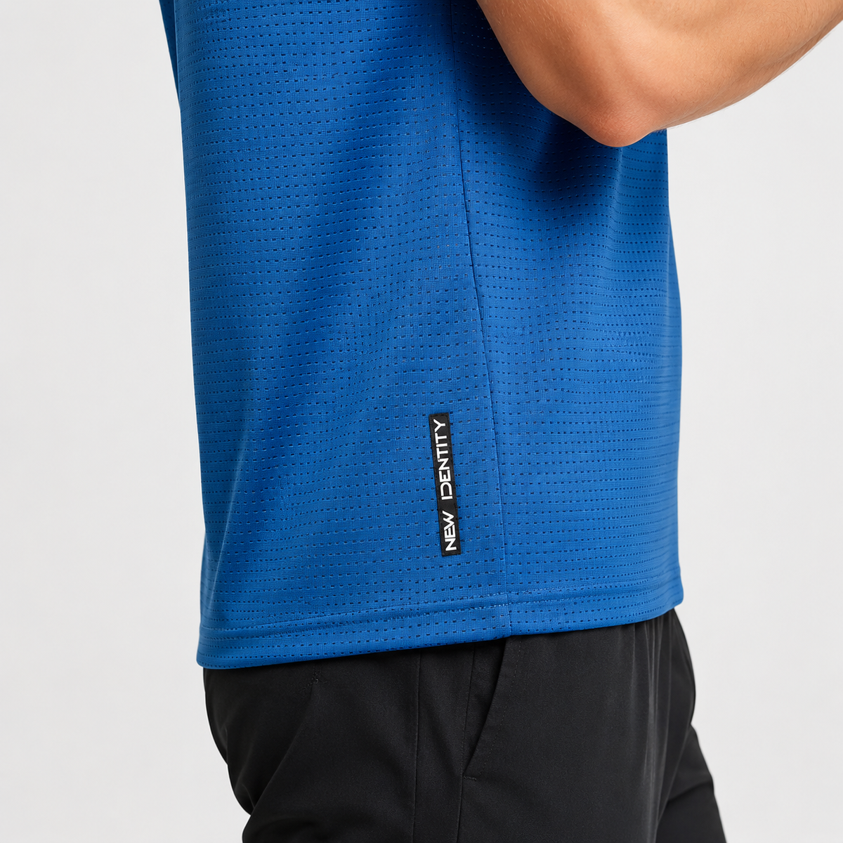 Camiseta Lexis vista lateral [color:azul]
