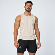Camisilla Essentials beige para hombre incluida en G-Pack x3, vista frontal