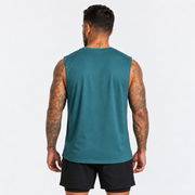 Camisilla Essentials verde para hombre incluida en G-Pack x3, vista posterior
