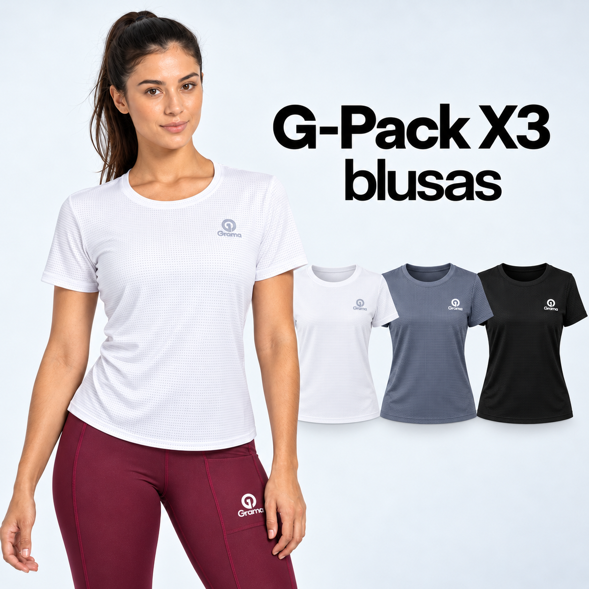 G-Pack X3 Blusas Essentials Mujer